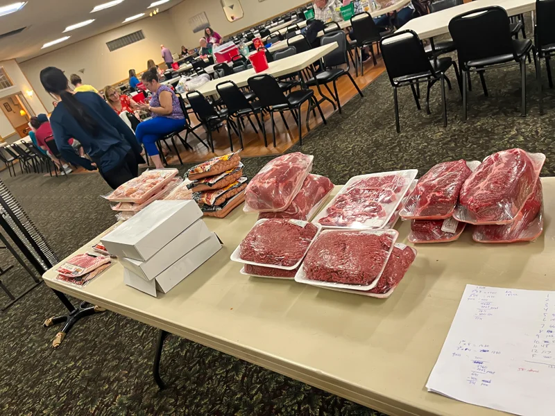 Faith & Joy Food Pantry Apr 14, 2023 Fun Meat Raffles